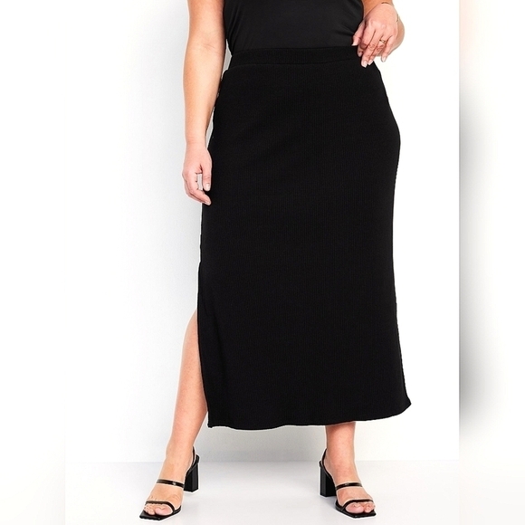 3X • Old Navy • High-Waisted Rib-Knit Maxi Skirt - Picture 1 of 3